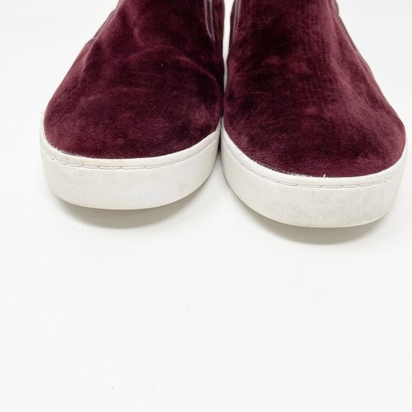 Vionic Womens Burgundy Suede Leather Slip on Comfort Loafer Sneaker Size 7 - Picture 6 of 11